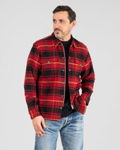 Heavy Flannel Rider’s Overshirt - Red