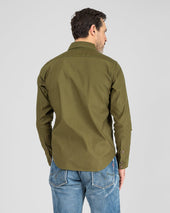 8oz Military Whipcord CPO Shirt - Olive