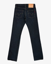 18oz Selvedge Indigo Slim Straight Cut - Indigo Overdyed Black (IH-666Sod) Tag 30, Hemmed to 32.4''