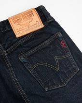 18oz Selvedge Indigo Slim Straight Cut - Indigo Overdyed Black (IH-666Sod) Tag 30, Hemmed to 32.4''