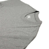 Crewneck Tee In Heather Grey High Gauge Cotton Jersey