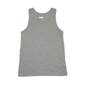 U Neck Tank Top In Heather Grey High Gauge Cotton Jersey