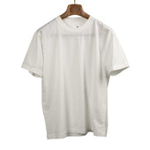 Crewneck tee in off white high-gauge cotton jersey