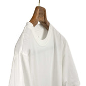 Crewneck Tee In Off White High Gauge Cotton Jersey