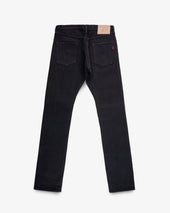 21oz Shinayaka Selvedge Denim Slim Cut Jeans - Black