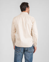 9oz Cotton Linen Work Shirt - Off White