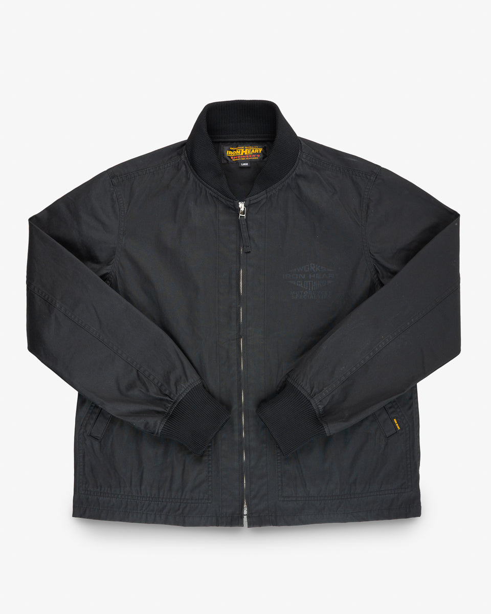 7oz Rubber Wax Coated Windbreaker - Black