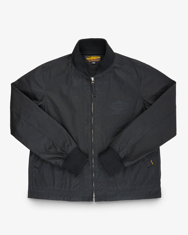 7oz Rubber Wax Coated Windbreaker - Black