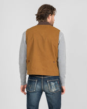 9oz Canvas Work Vest - Brown