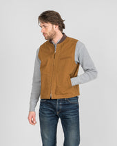9oz Canvas Work Vest - Brown