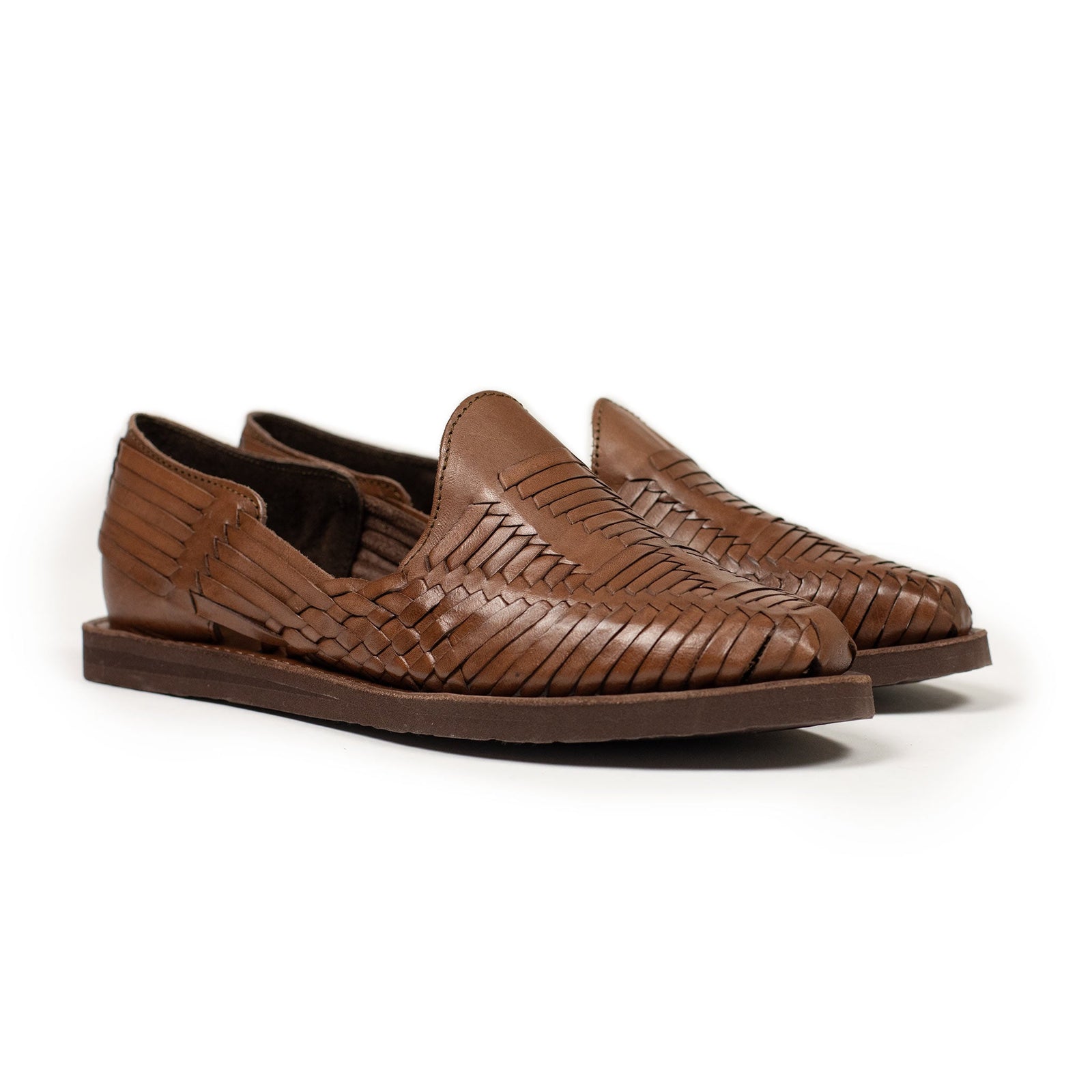 Chamula Cancun Huaraches In Leather