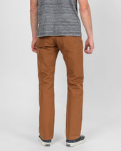 17oz Duck Slim Straight Cut Jeans - Brown