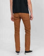 17oz Duck Slim Tapered Cut Jeans - Brown