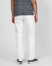 13.5oz Denim Slim Tapered Cut Jeans - White