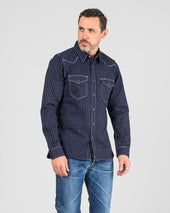 12oz Wabash Western Shirt - Indigo