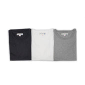 Special Box Set Of 3 1950s Crew Neck T Shirts In Grey And Deep Black