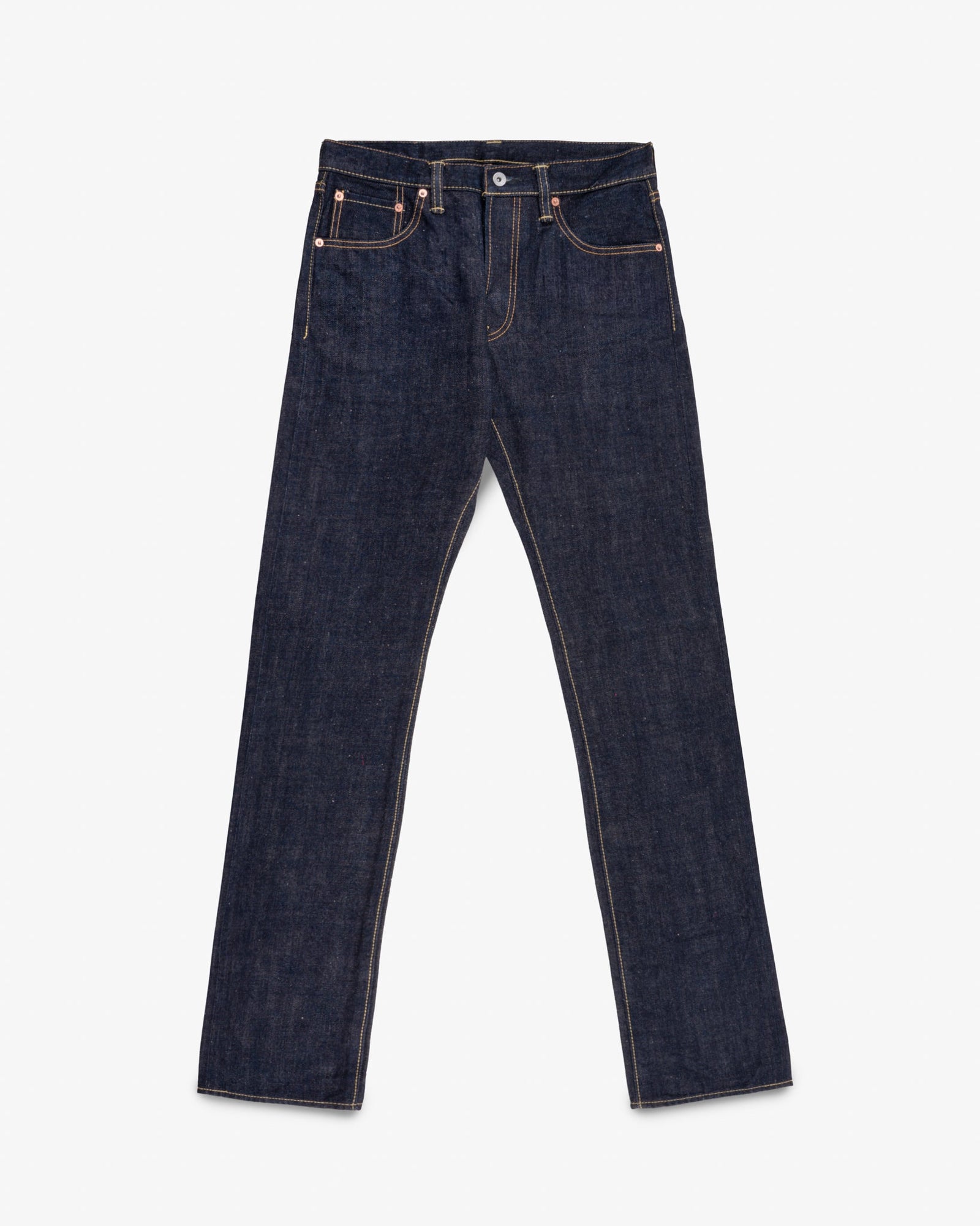 17oz Selvedge Denim Slim Cut Jeans - Natural Indigo