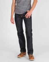25oz Selvedge Denim Slim Straight Cut Jeans - Indigo