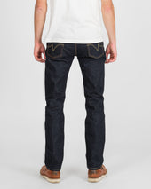 14oz Selvedge Denim Slim Straight Cut Jeans - Indigo