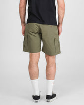 9oz Canvas Military Cargo Shorts - Green