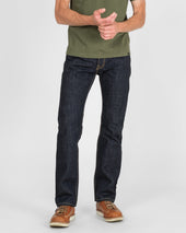 17oz Selvedge Denim Slim Straight Cut Jeans - Natural Indigo