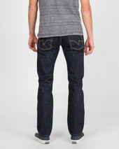 17oz Selvedge Denim Slim Tapered Cut Jeans - Natural Indigo