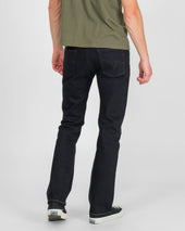 14oz Selvedge Denim Slim Straight Cut Jeans - Indigo Overdyed Black