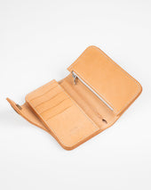 OGL Brave Horsehide Condor Mid Wallet - Natural