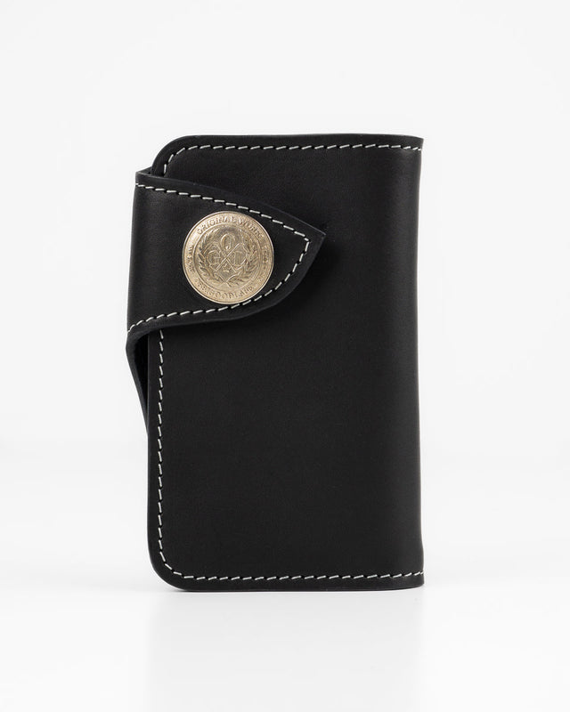 OGL Brave Horsehide Condor Mid Wallet - Black