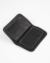 OGL Brave Horsehide Mid Wallet - Black