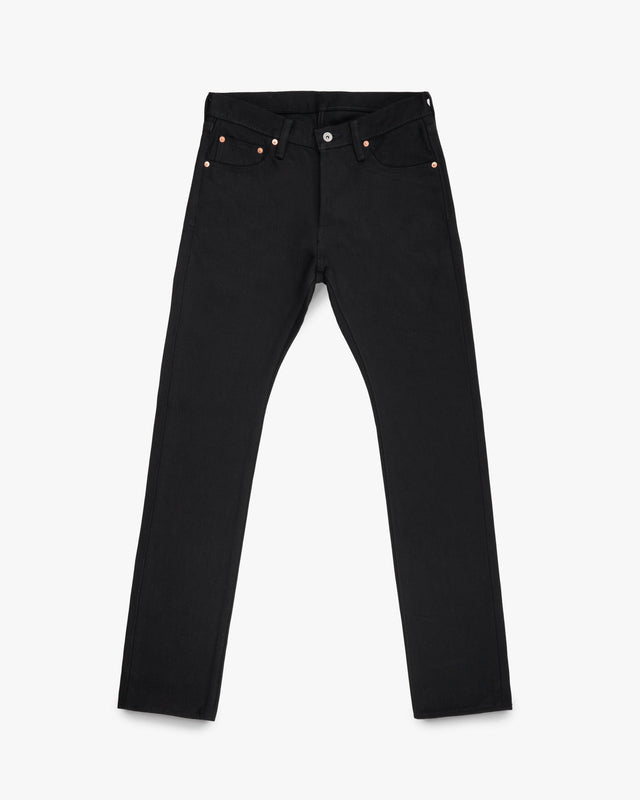 21oz Selvedge Denim Slim Cut Jeans - Superblack Non-Fade