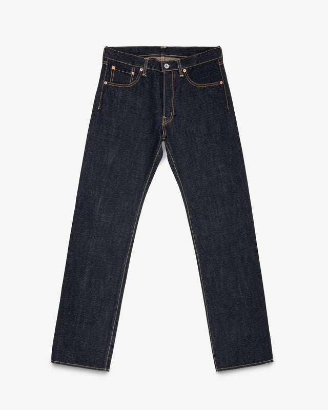 17oz Selvedge Denim Straight Cut Jeans - Natural Indigo