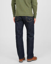 17oz Selvedge Denim Straight Cut Jeans - Natural Indigo