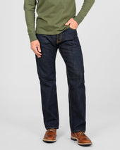 17oz Selvedge Denim Straight Cut Jeans - Natural Indigo
