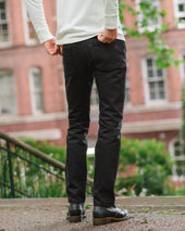 21oz Selvedge Denim Slim Cut Jeans - Superblack Non-Fade