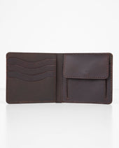 OGL Kingsman Classic Bi Fold Wallet with Coin Pocket - Brown