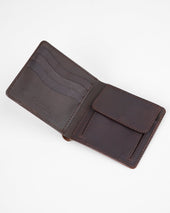 OGL Kingsman Classic Bi Fold Wallet with Coin Pocket - Brown
