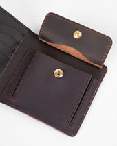 OGL Kingsman Classic Bi Fold Wallet with Coin Pocket - Brown