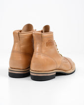 Iron Heart Int'l x Wesco® 7" Toe Cap Boot - The "Guildsman" - Natural Horsehide
