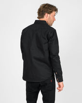 16oz Non-Selvedge Denim CPO Shirt - Superblack (Fades To Grey)