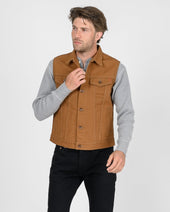 17oz Duck Modified Type III Vest - Brown