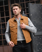 17oz Duck Modified Type III Vest - Brown