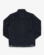 16oz Slubby Selvedge Denim Type III Jacket - Indigo Overdyed Black