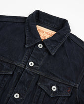 16oz Slubby Selvedge Denim Type III Jacket - Indigo Overdyed Black
