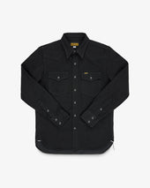 14oz Selvedge Denim Western Shirt - Black/Black