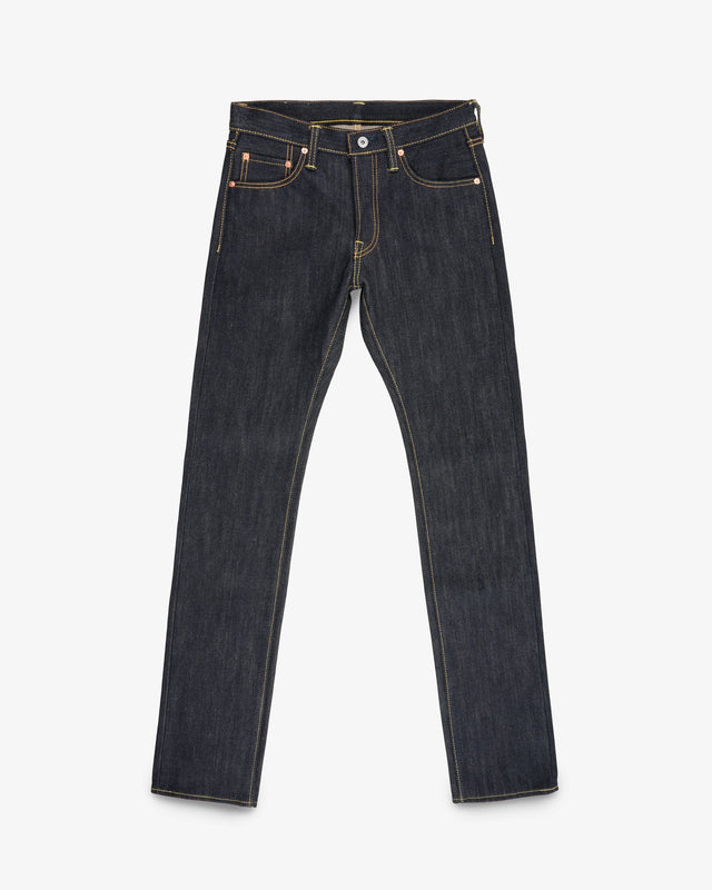25oz Selvedge Denim Slim Tapered Cut Jeans - Indigo