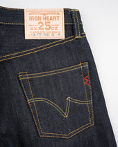 25oz Selvedge Denim Slim Tapered Cut Jeans - Indigo