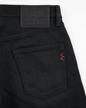 21oz Selvedge Denim Slim Straight Cut - Superblack Non-Fade
