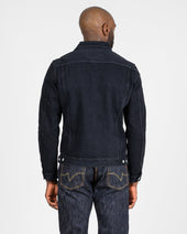 16oz Slubby Selvedge Denim Type III Jacket - Indigo Overdyed Black