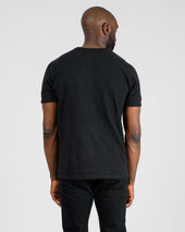 11oz Cotton Knit Crew Neck T-Shirt - Black